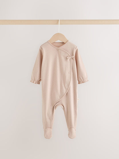 Neutral Bunny Wrap Baby Sleepsuit 3 Pack (0-2yrs) - image 6