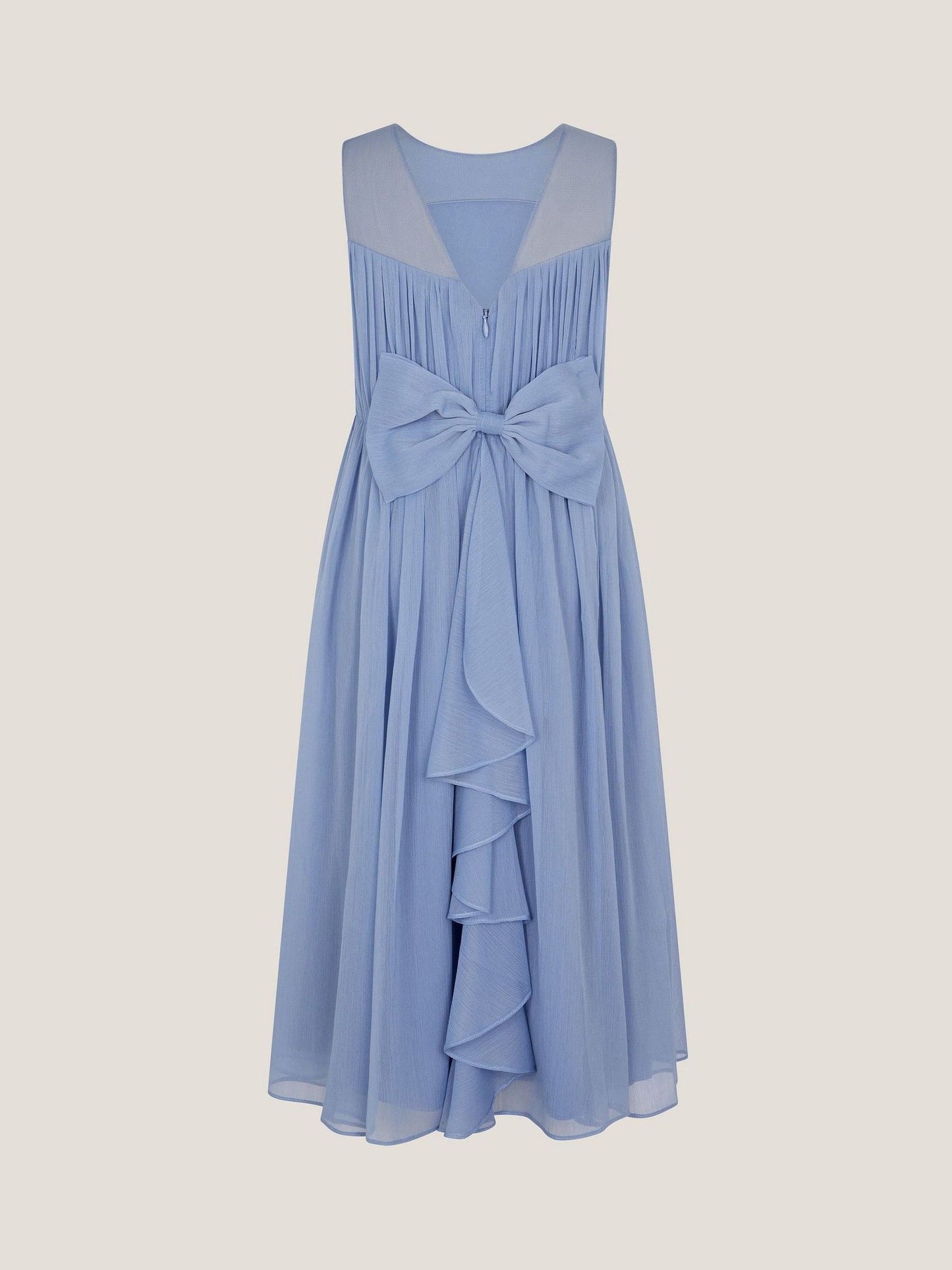 Monsoon Pale Blue Imogen Sleeveless Chiffon Party Dress image 3