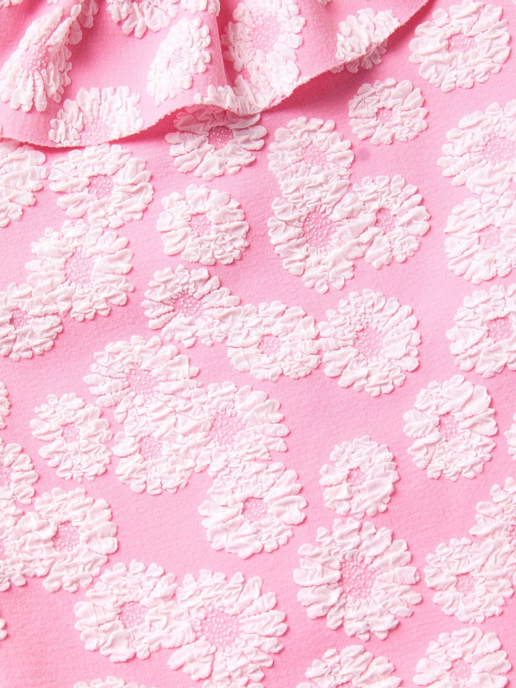 Monsoon Pink Baby Floral Jacquard Swimsuit image 3