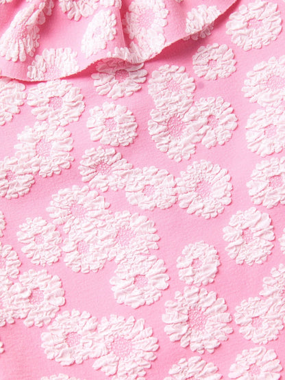 Monsoon Pink Baby Floral Jacquard Swimsuit image 3