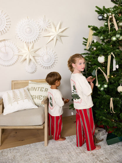 Red/Ecru Christmas Matching Family Pyjamas (9mths-16yrs) - image 5