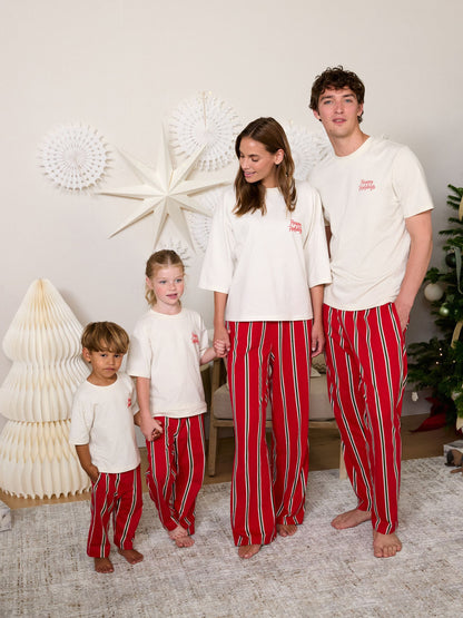 Red/Ecru Christmas Matching Family Pyjamas (9mths-16yrs) - image 6