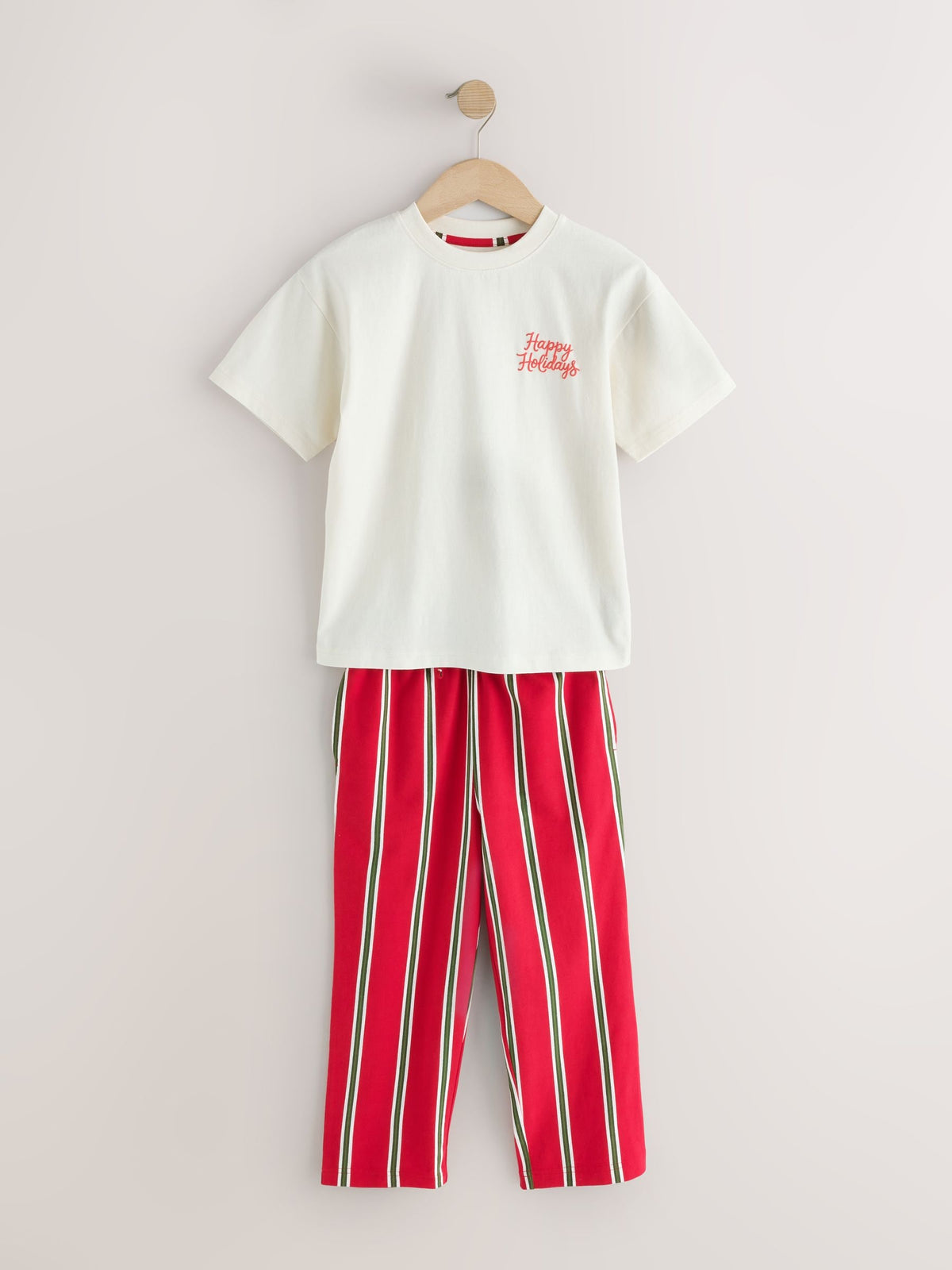 Red/Ecru Christmas Matching Family Pyjamas (9mths-16yrs) - image 7