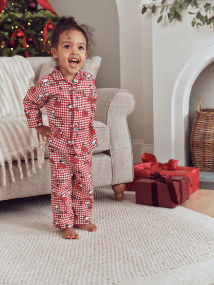 Red/White Check Snoopy Family Matching Pyjamas Set (9mths-16yrs) - image 4