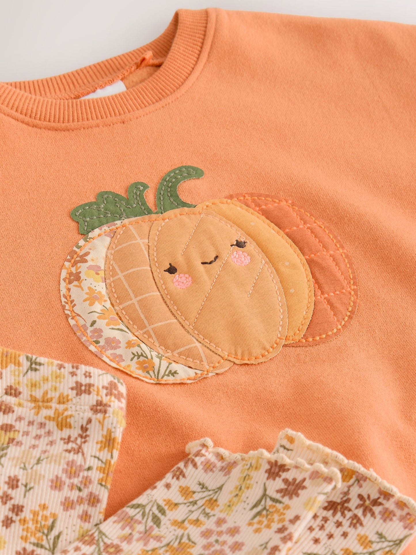 Orange Pumpkin Sweatshirt and Leggings Set (3mths-7yrs) image 7