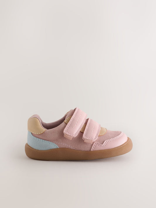 Dsiney Kidz - Pink Standard Fit (F) Crawler Trainers image 2