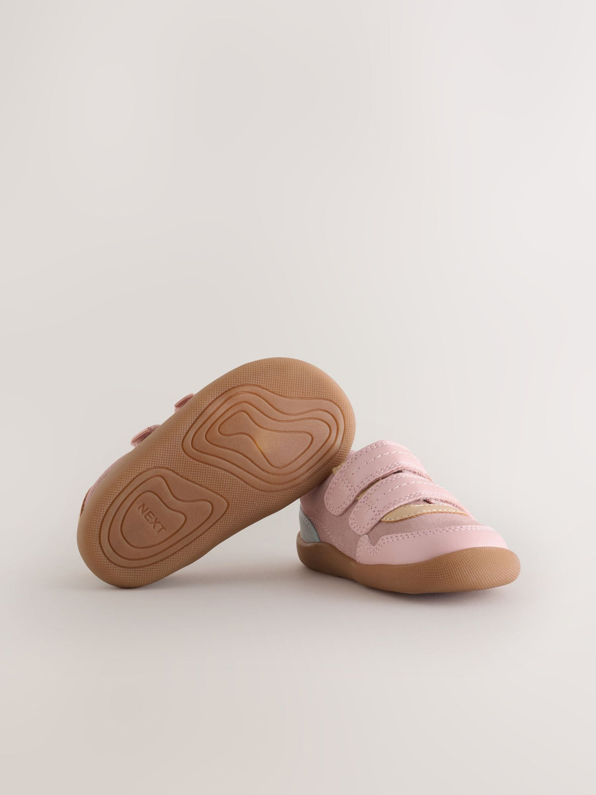 Dsiney Kidz - Pink Standard Fit (F) Crawler Trainers image 3