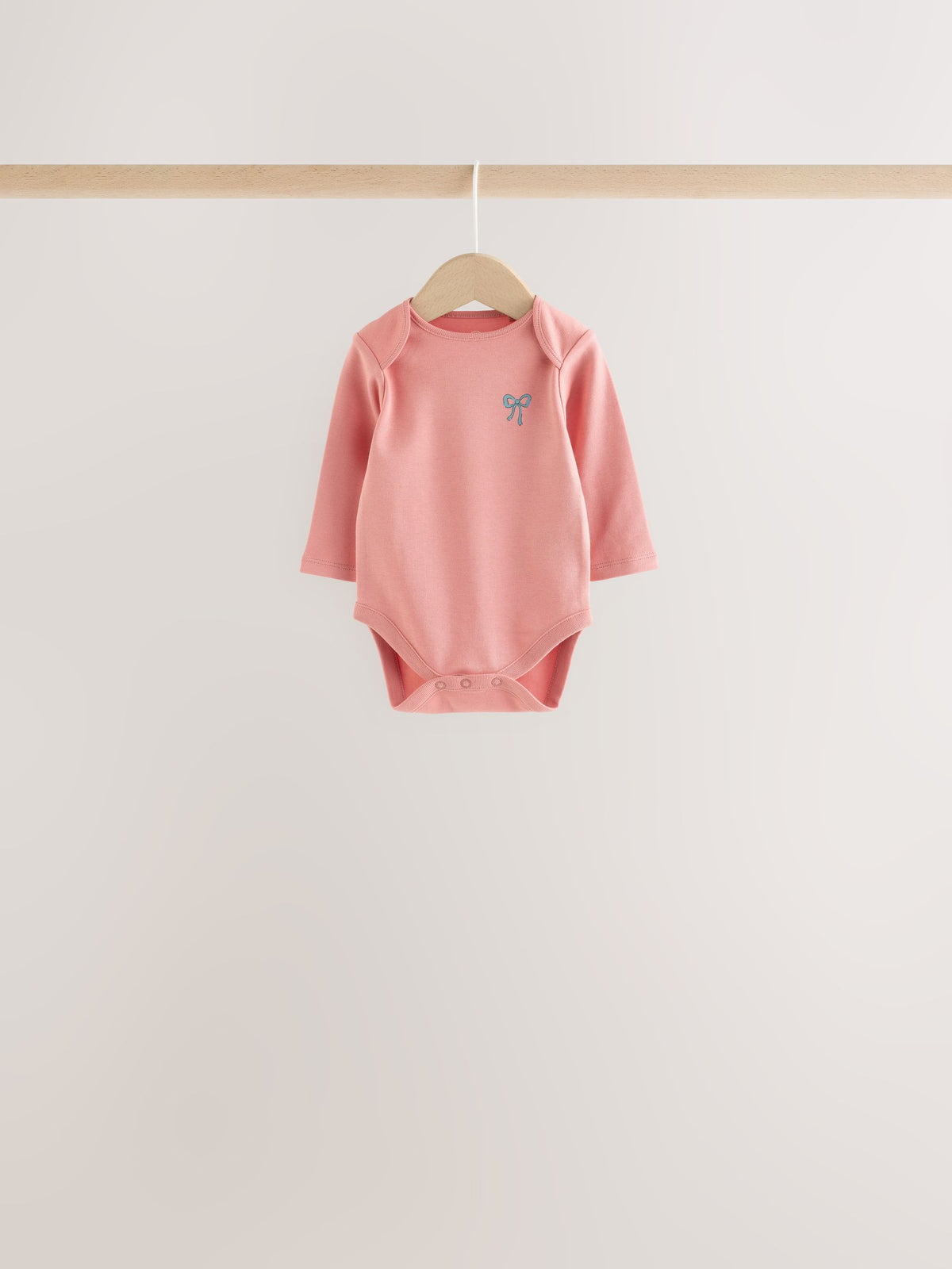 Dsiney Kidz - Pink/Green Hamish Long Sleeve Baby Bodysuits 5 Pack image 5