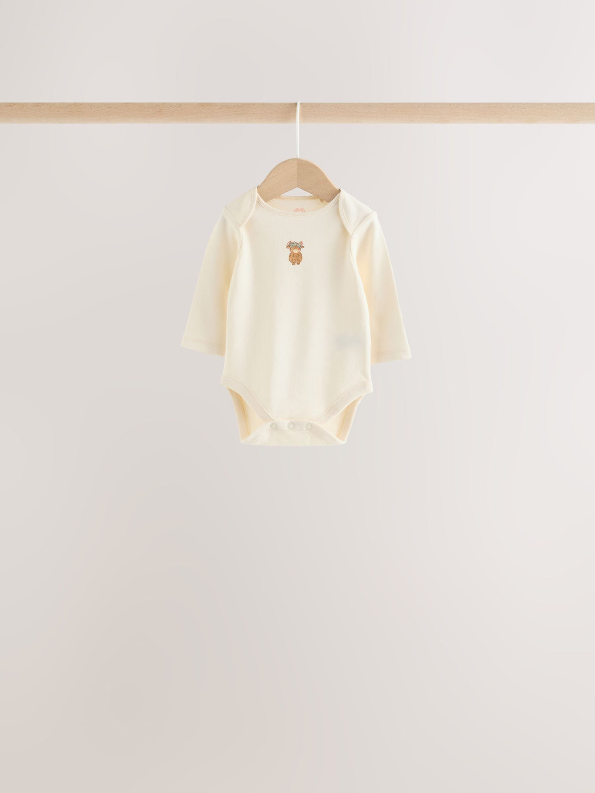 Dsiney Kidz - Pink/Green Hamish Long Sleeve Baby Bodysuits 5 Pack image 8