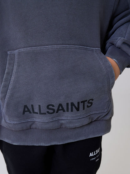 Dsiney Kidz - smALLSAINTS Charcoal Grey Washed Pullover Hoodie image 3