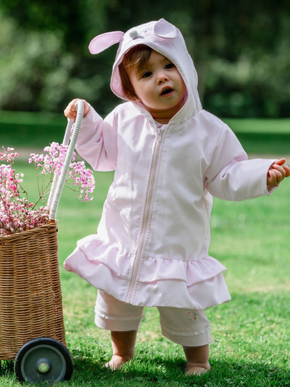 Dsiney Kidz - Emile Et Rose Lena Pink Showerproof Bunny Hood Jacket image 1