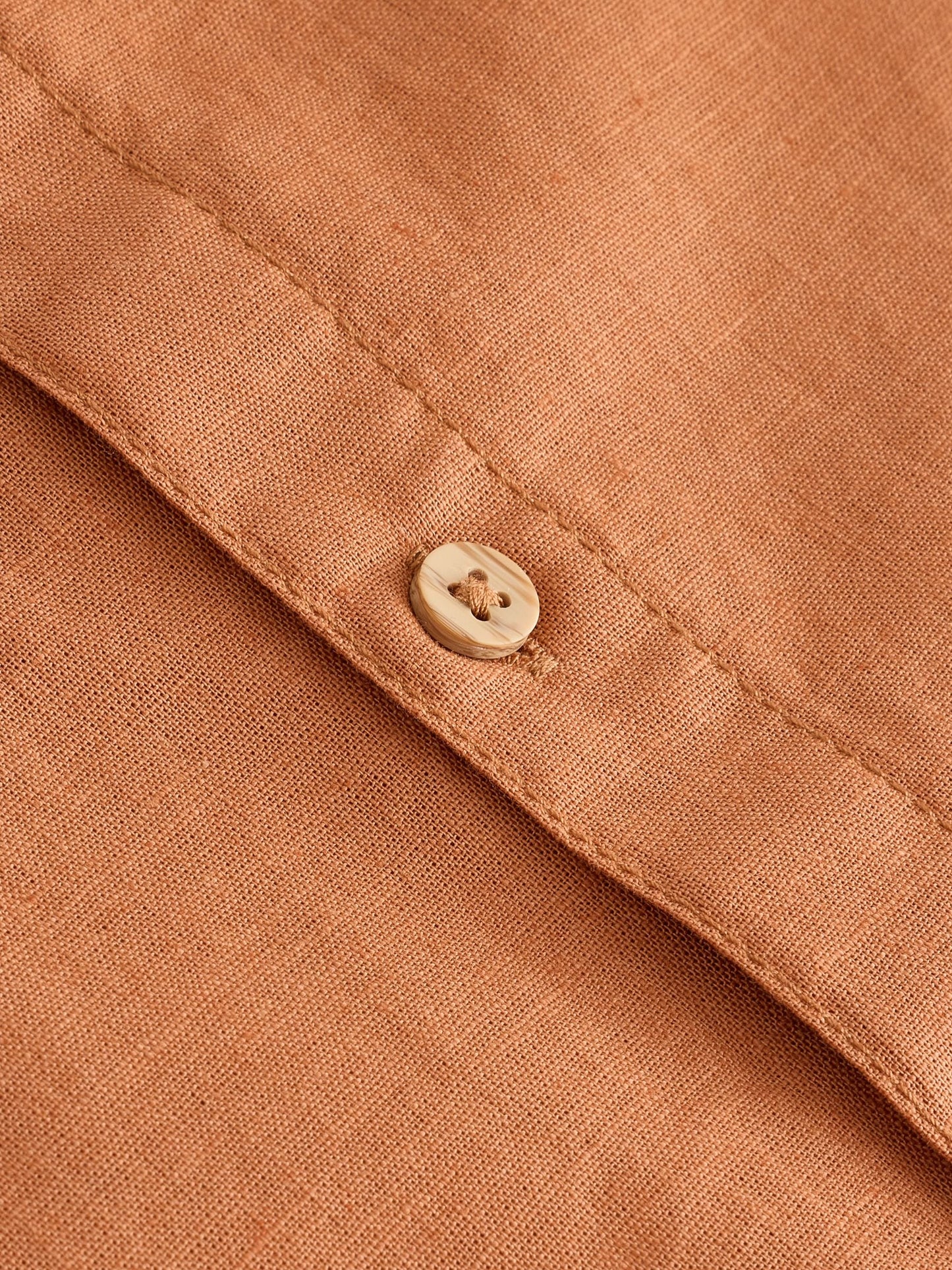 Dsiney Kidz - Tan Brown Short Sleeve Linen Blend Shirt (3-16yrs) image 4