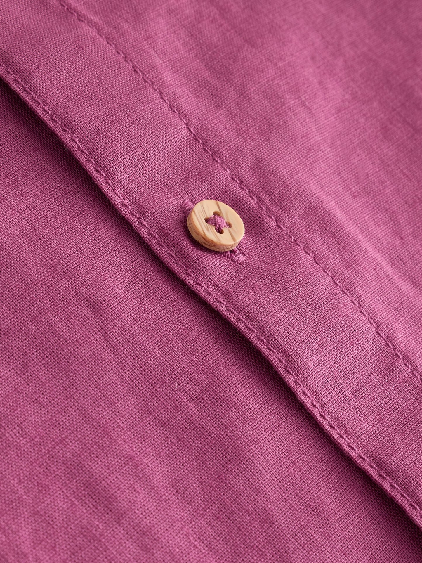 Dsiney Kidz - Raspberry Pink Short Sleeve Linen Blend Shirt (3-16yrs) image 4