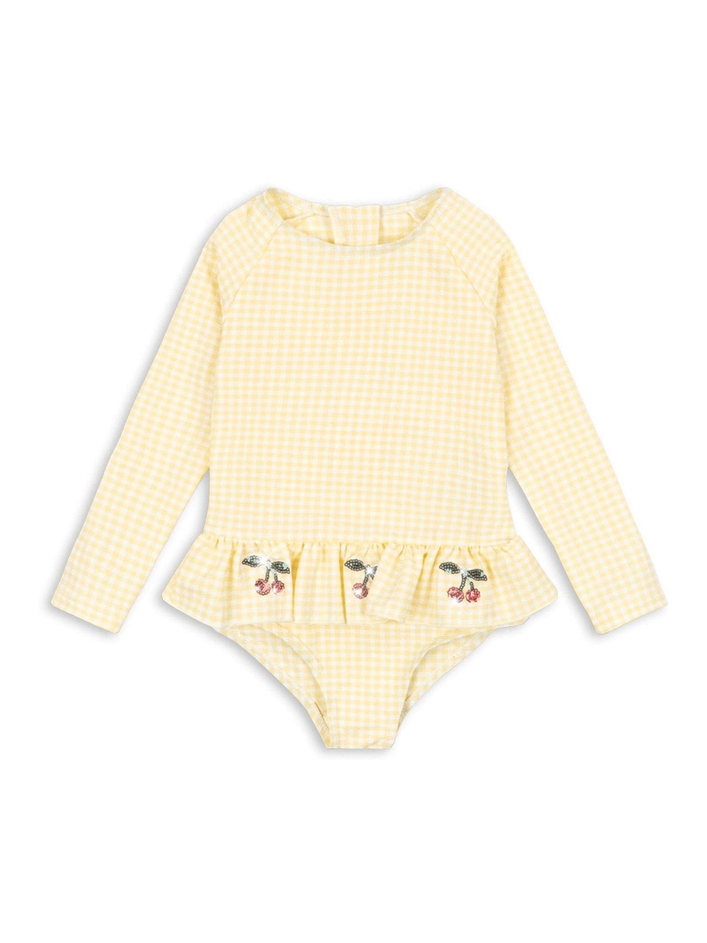 Konges Sløjd Yellow Etta Long Sleeve Swimsuit image 1