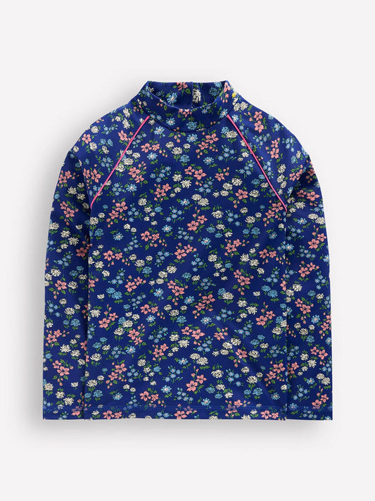 Boden Blue Sun Safe Patterned Rash Vest image 1
