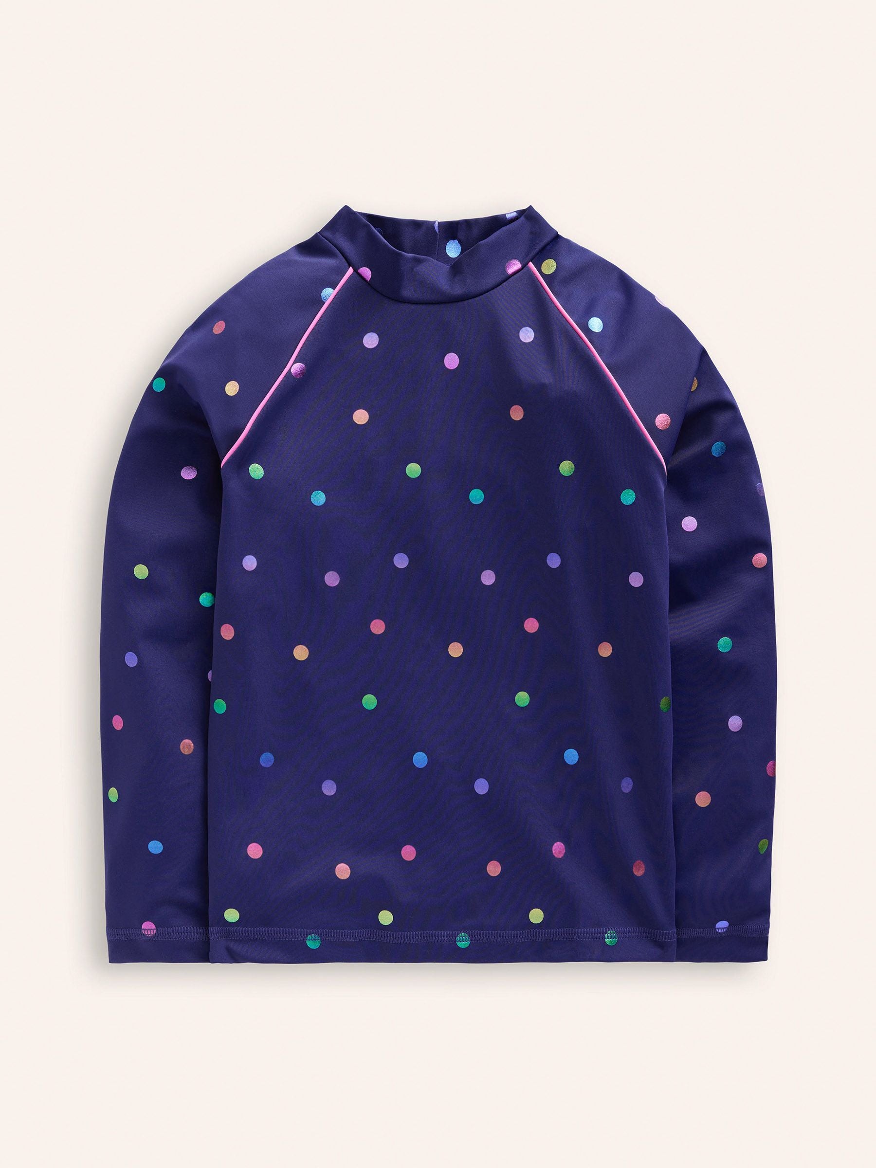 Boden Blue Sun Safe Patterned Rash Vest image 1