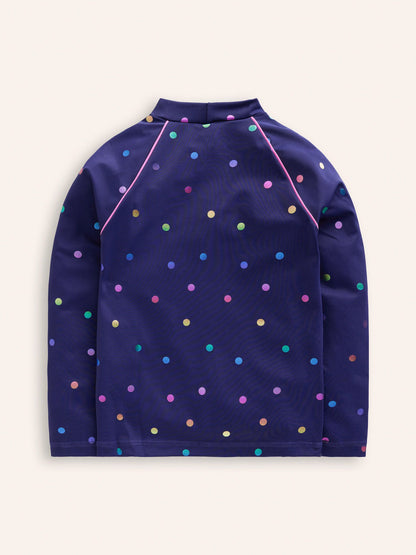 Boden Blue Sun Safe Patterned Rash Vest image 2