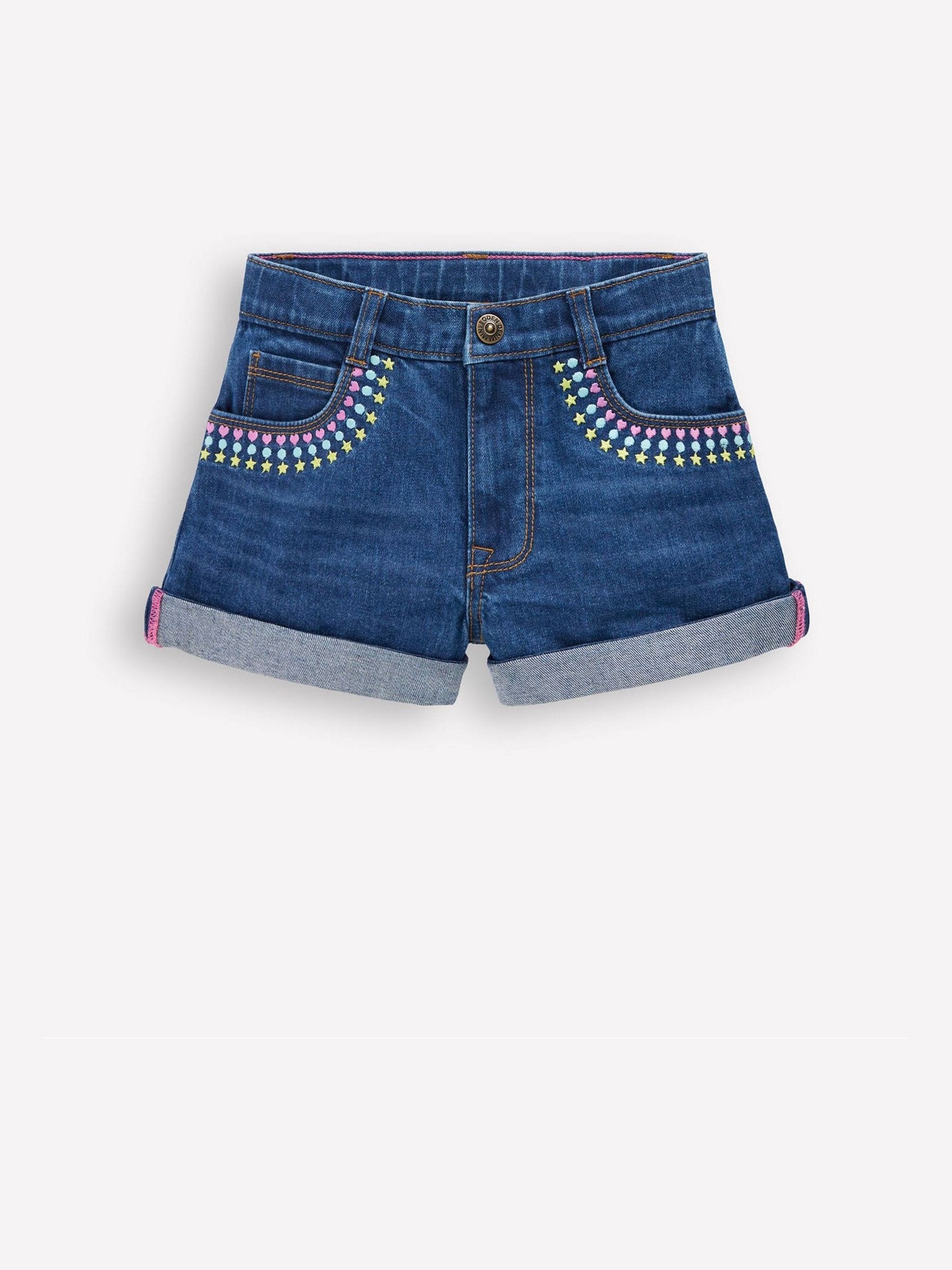 Boden Blue Denim Shorts image 1