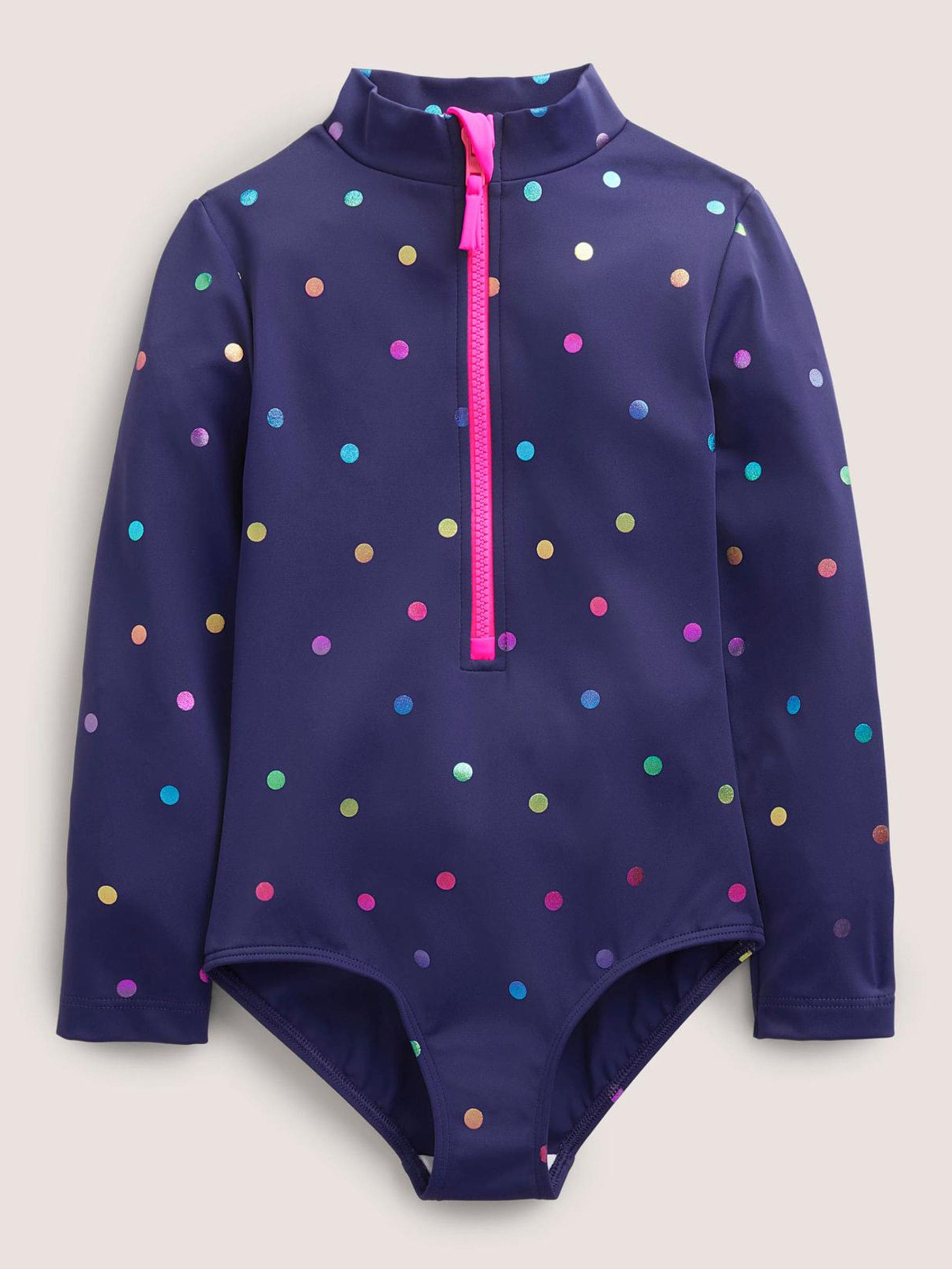 Boden Blue Long Sleeve Swimsuit image 1