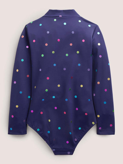Boden Blue Long Sleeve Swimsuit image 2