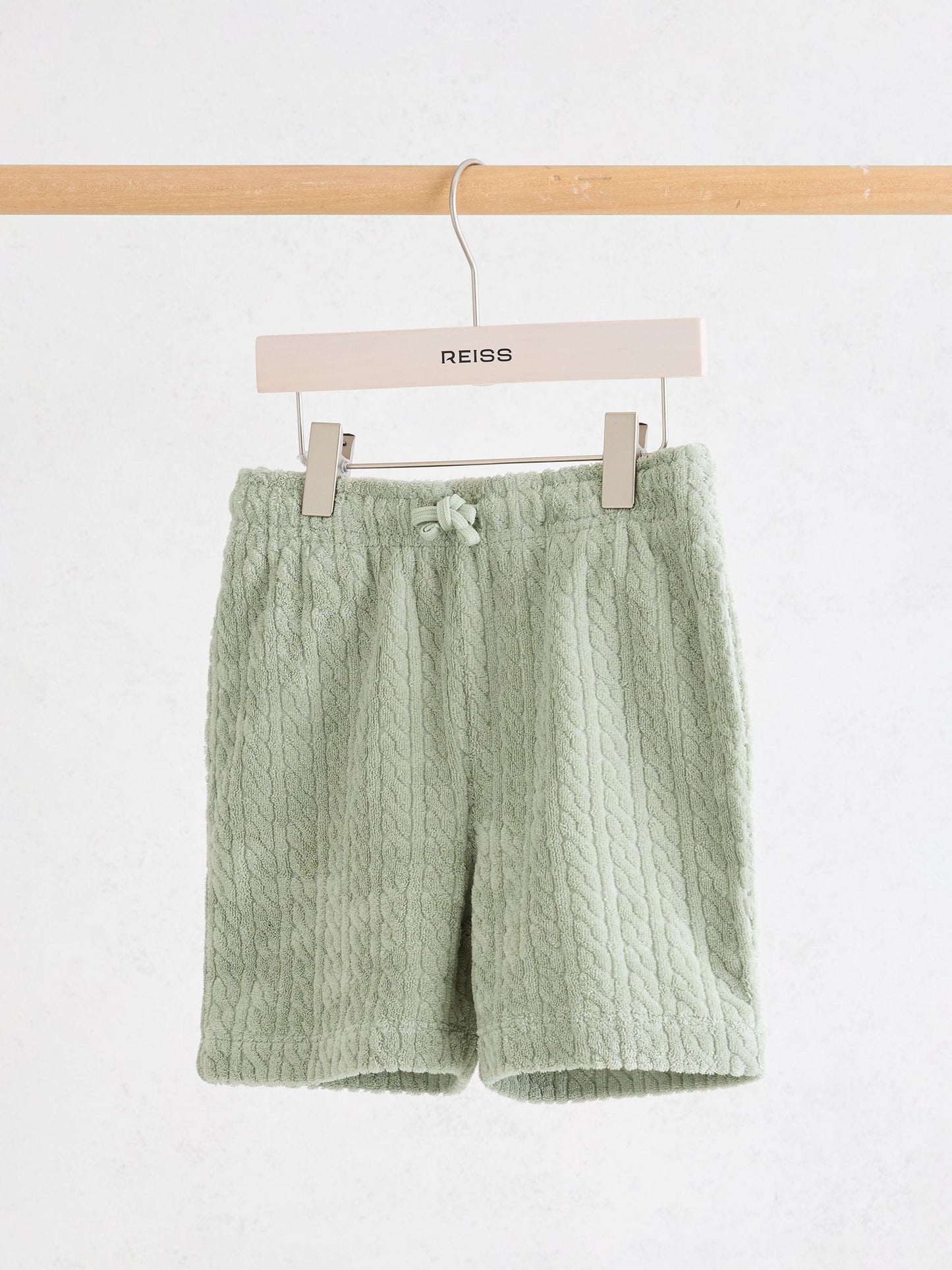 Reiss Green Tide 3-9 yrs Towelling Drawstring Shorts image 2