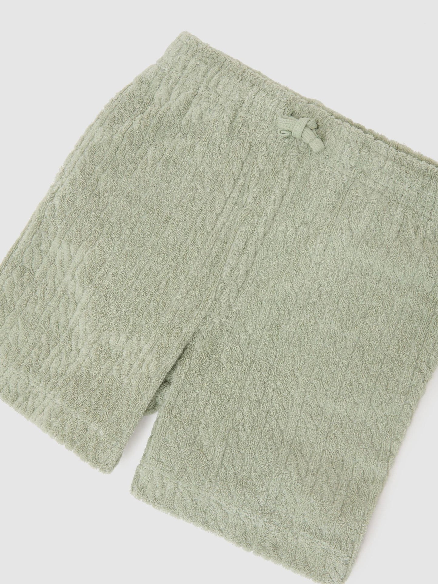 Reiss Green Tide 3-9 yrs Towelling Drawstring Shorts image 3