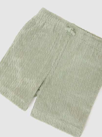 Reiss Green Tide 3-9 yrs Towelling Drawstring Shorts image 3