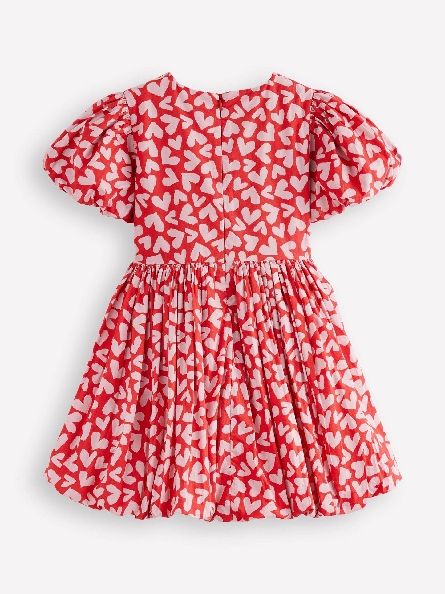 Boden Red Heart Bubble Hem Dress image 2