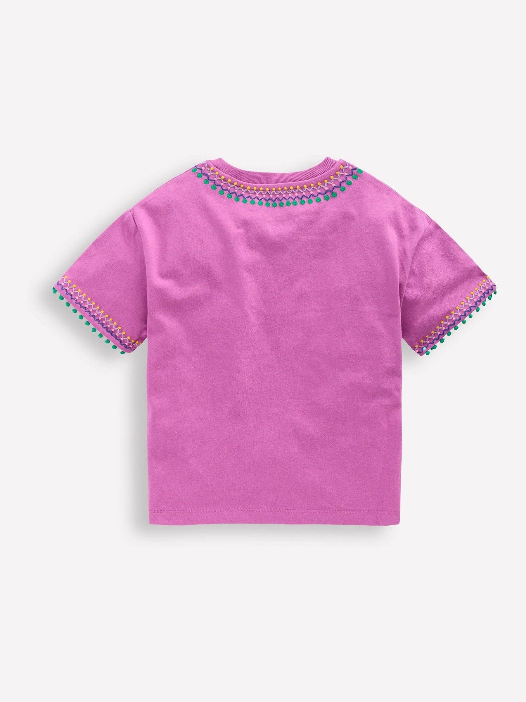 Boden Purple Relaxed Embroidered T-Shirt image 2