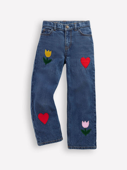 Dsiney Kidz - Boden Blue Applique Relaxed Jeans image 1