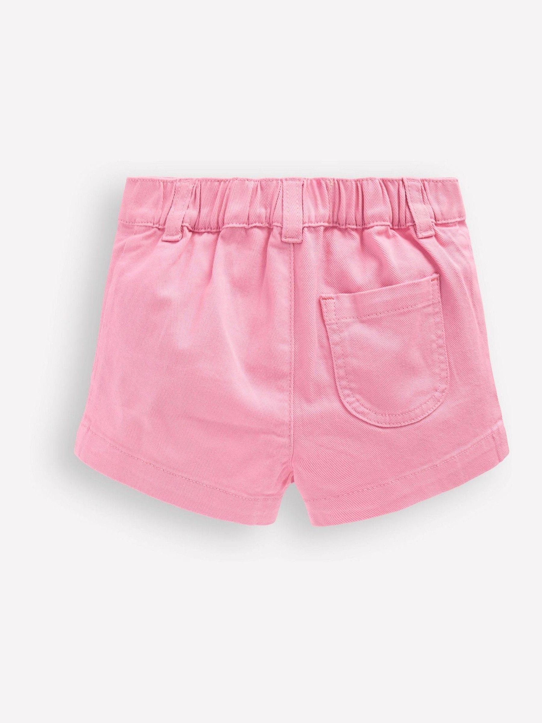 Boden Pink Embroidered Patch Pocket Shorts image 2