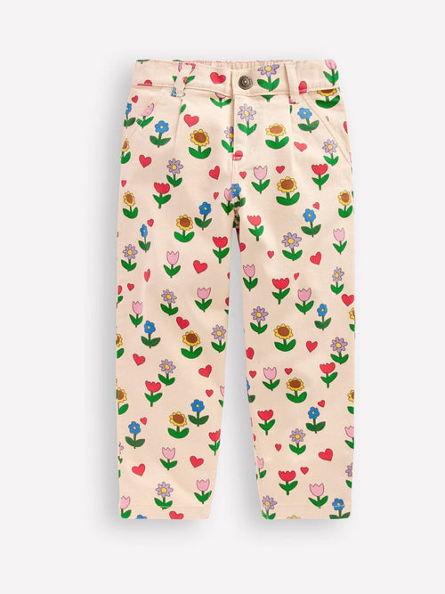 Boden Cream Sunflower Pleat Trouser image 1