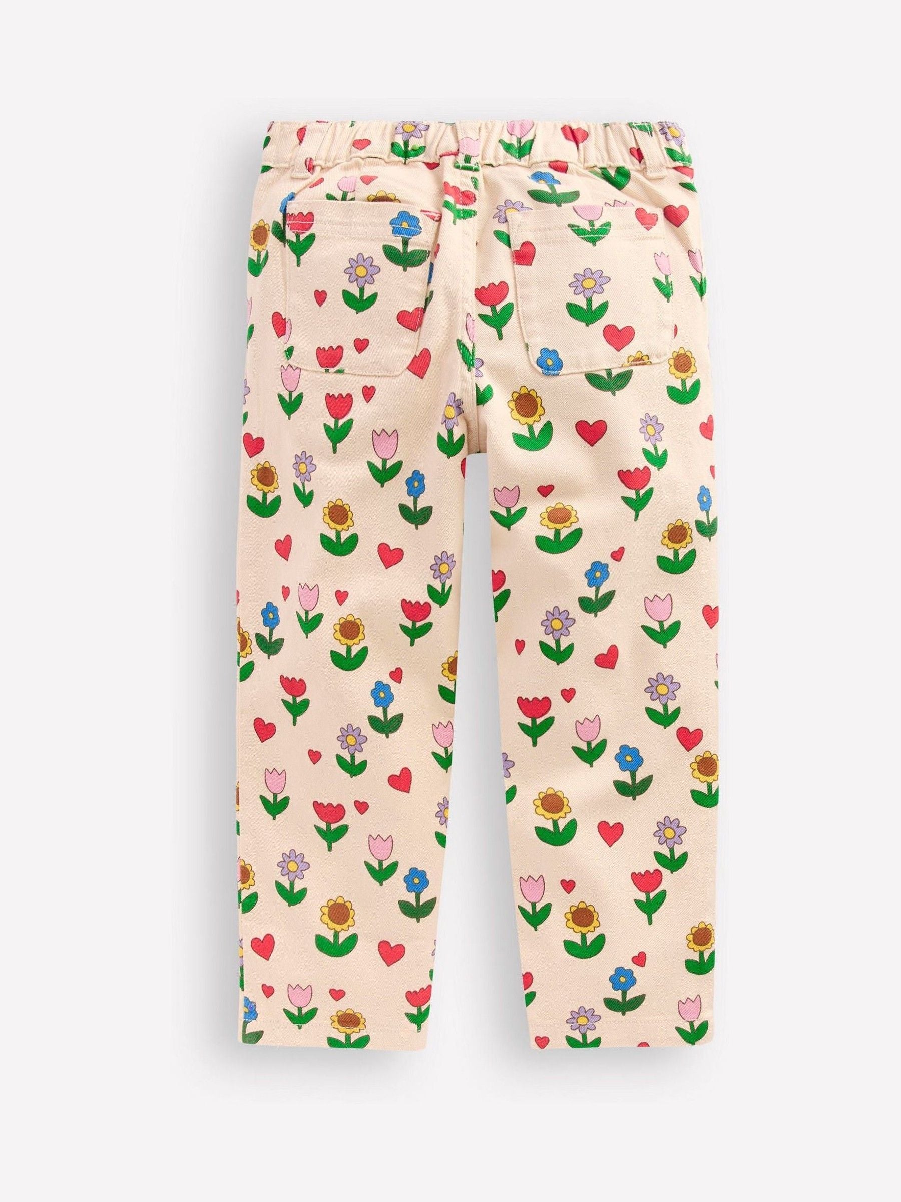 Boden Cream Sunflower Pleat Trouser image 2