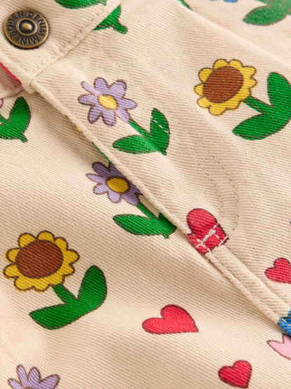 Boden Cream Sunflower Pleat Trouser image 3