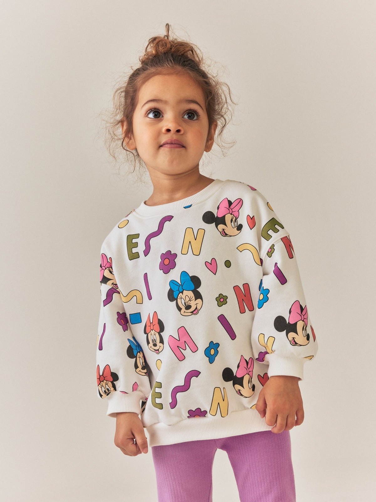 Minnie Mouse Purple Sweatshirt and Leggings Set (6mths-7yrs) - image 2