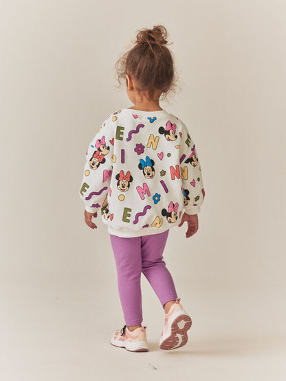 Minnie Mouse Purple Sweatshirt and Leggings Set (6mths-7yrs) - image 3