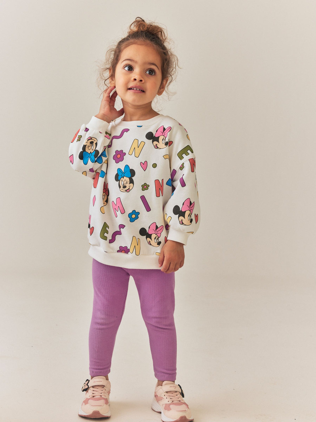 Minnie Mouse Purple Sweatshirt and Leggings Set (6mths-7yrs) - image 4