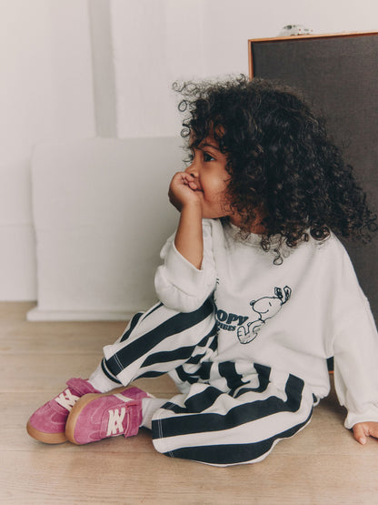 Cream Snoopy Sweatshirt and Barrel Leg Set (6mths-7yrs) - image 3