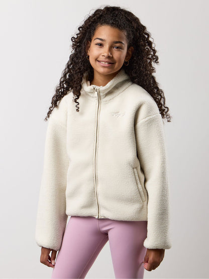 Dsiney Kidz - Gym King White Full Zip Borg Jacket image 1