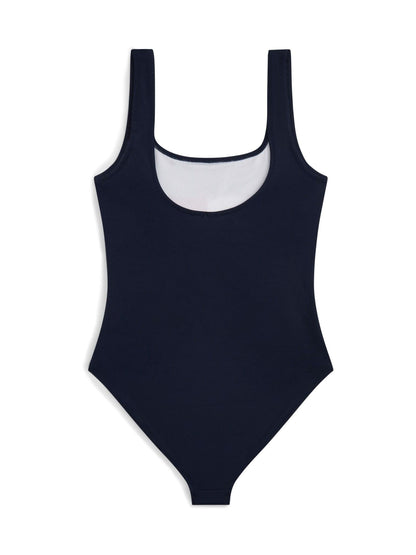 Tommy Hilfiger Blue Classic Colour Blocked Square Neck Swimsuit image 2