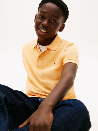 Dsiney Kidz - Tommy Hilfiger Orange Essential Regular Fit Signature Polo Shirt image 4