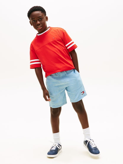 Tommy Hilfiger Red Stripe Sleeve Jersey T-Shirt image 2