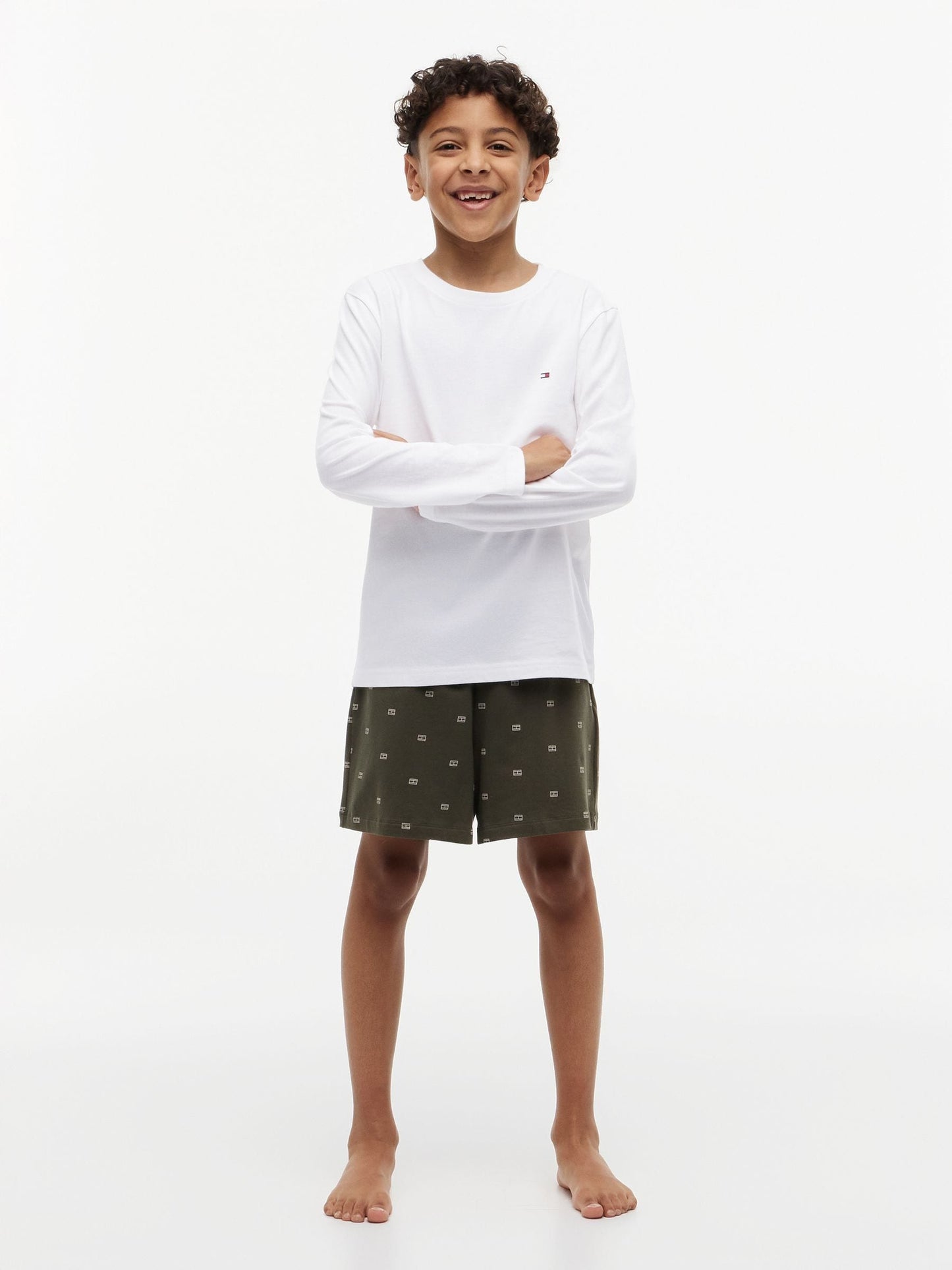 Tommy Hilfiger Black/White Long Sleeve T-Shirt 2 Pack image 4