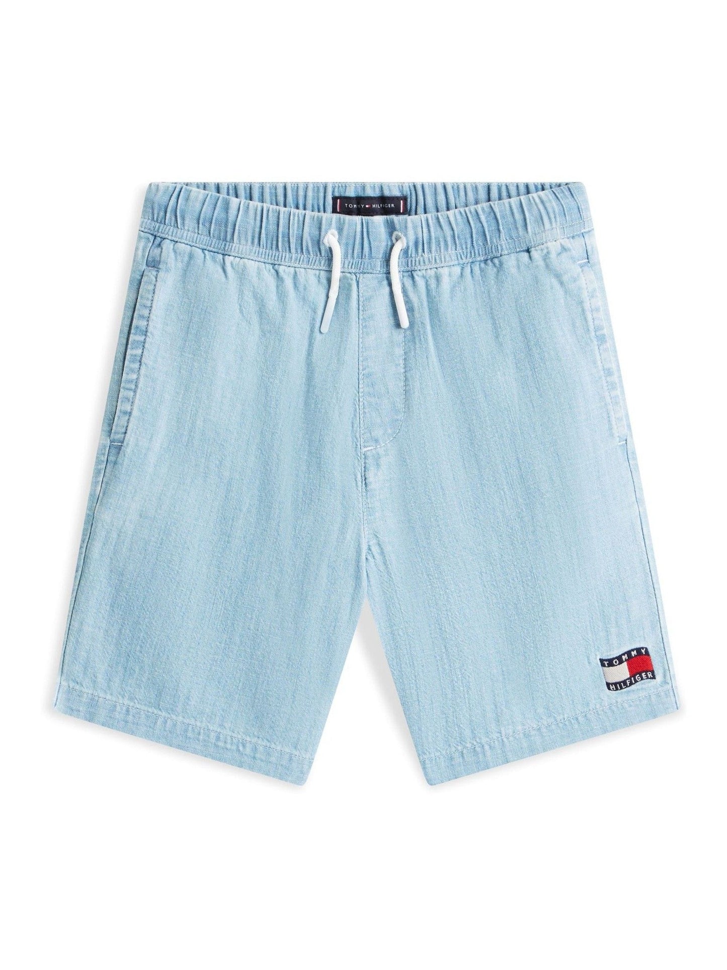 Tommy Hilfiger Blue Wavy Flag Herringbone Shorts image 5