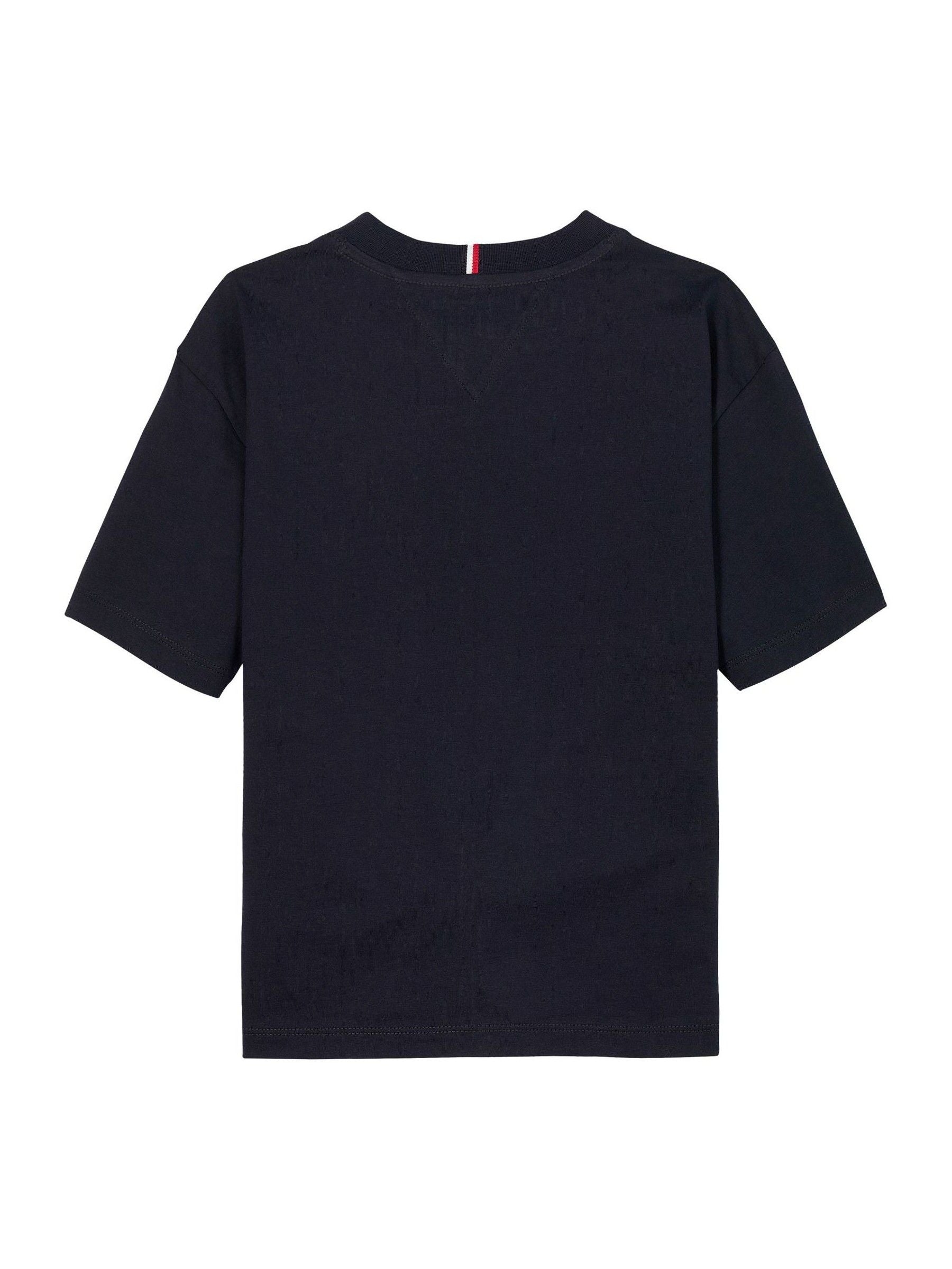 Tommy Hilfiger Blue Essential Flag Embroidery Crew Neck T-Shirt image 5