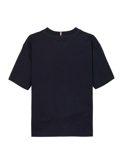 Tommy Hilfiger Blue Essential Flag Embroidery Crew Neck T-Shirt image 5