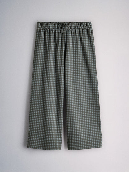 The Set 3 Pack Long Check Pyjamas Green - image 5