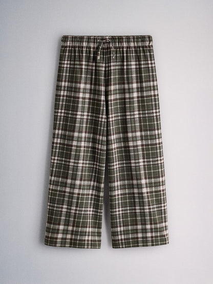 The Set 3 Pack Long Check Pyjamas Green - image 7