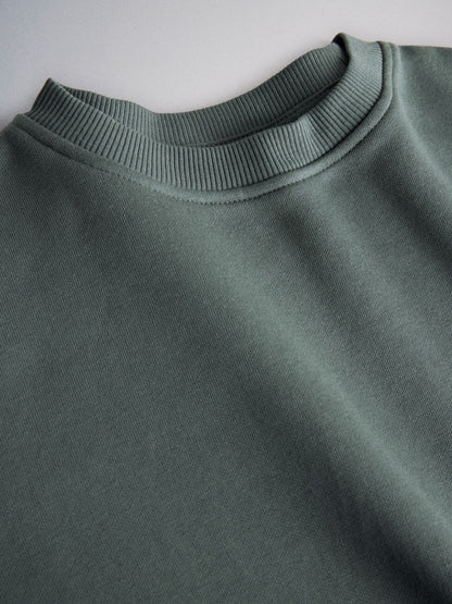The Set 5 Piece Set Hoodie, Crew Sweat, Joggers and T-Shirt Green/Grey - image 8