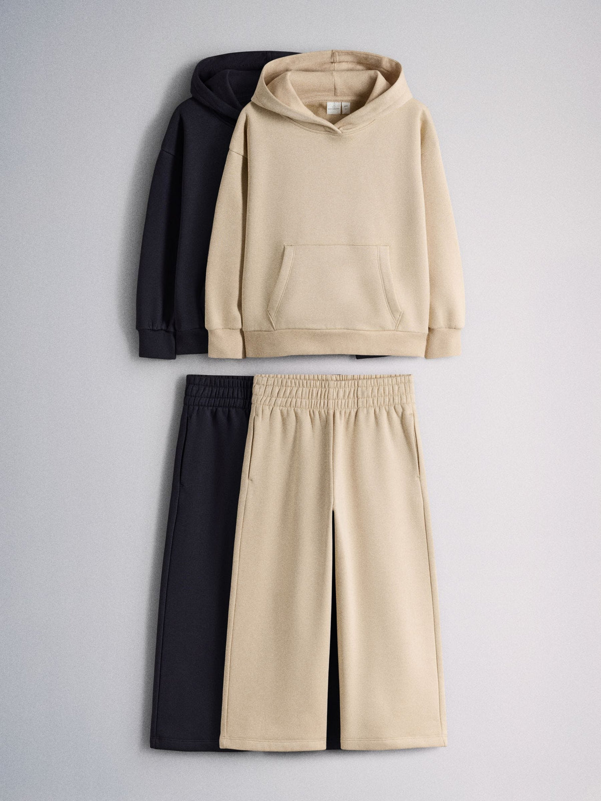 The Set 2 Pack Hoodie and Joggers Set Cream/Navy - image 1